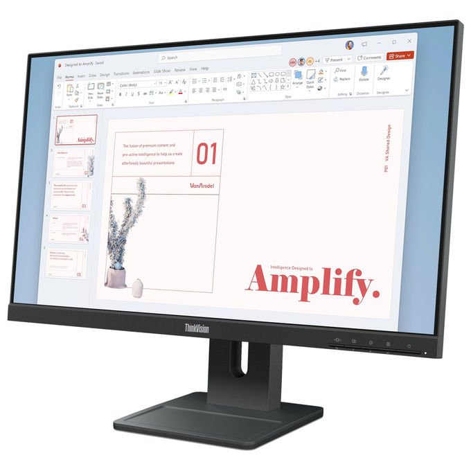 Lenovo ThinkVision E24-40 Monitor PC 23.8'' Full HD LCD Nero