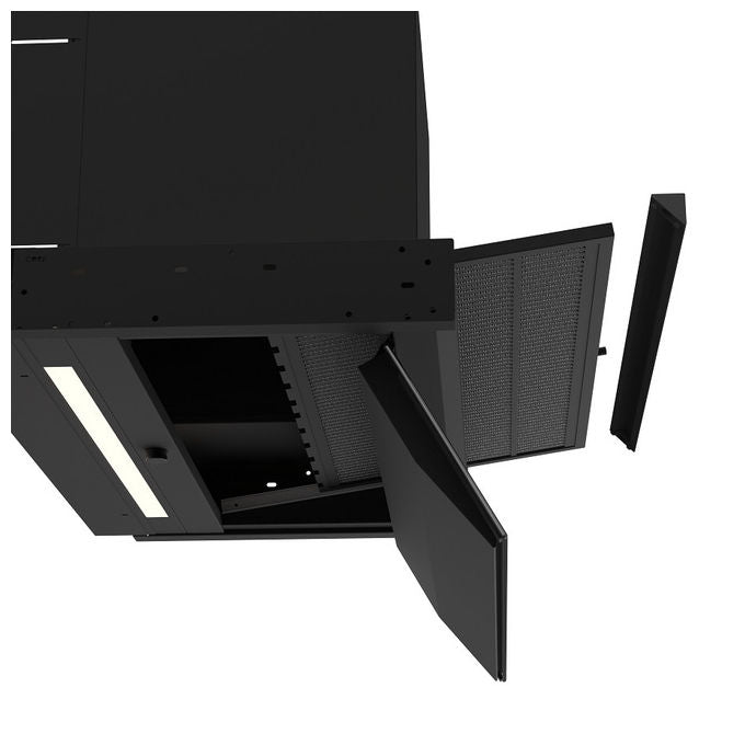 Silverline Cappa Integrata Aspirante 90 cm 648 m³-h Nero