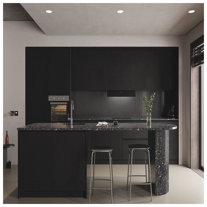 Silverline Cappa Integrata Aspirante 90 cm 648 m³-h Nero