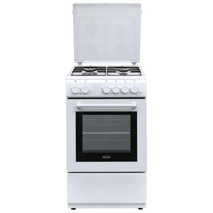 De Longhi Cucina a Gas con Forno Elettrico 4 Fornelli 50 cm 74 L