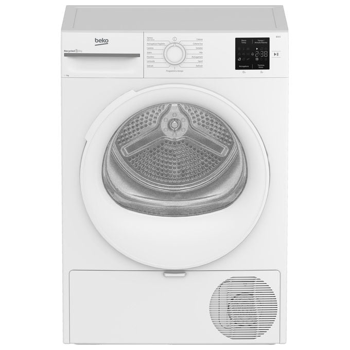 BEKO BMT73EW Asciugatrice Slim a pompa di calore 7kg Classe D EcoGentle AquaWave Bianco