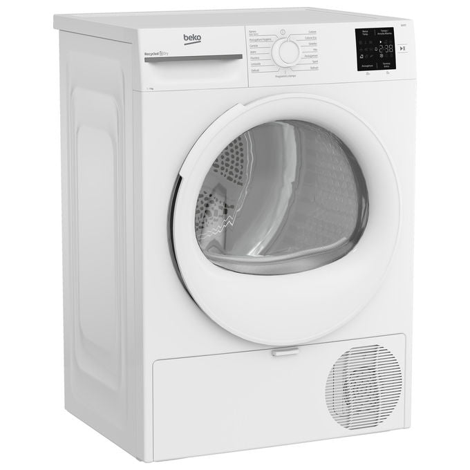 BEKO BMT73EW Asciugatrice Slim a pompa di calore 7kg Classe D EcoGentle AquaWave Bianco