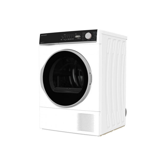Sharp, Asciugatrice a Pompa di Calore, 8 kg, Libera Installazione, Bianca