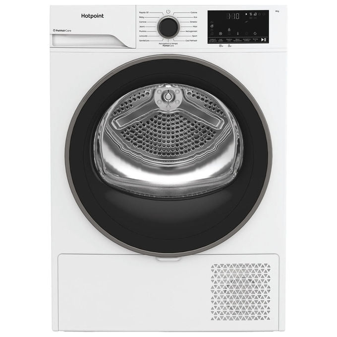 Hotpoint, Asciugatrice a Pompa di Calore, 8 kg, Classe D, Bianco