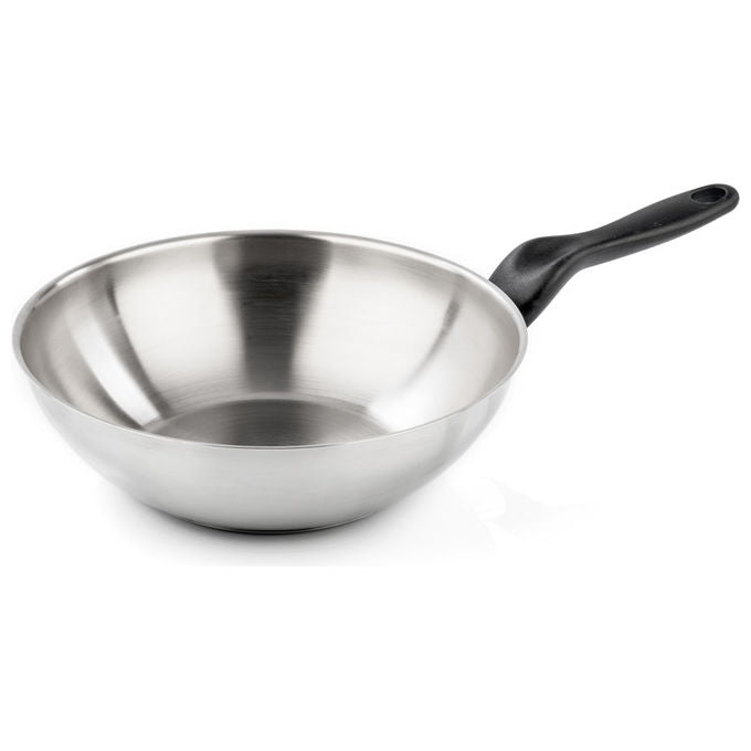 Barazzoni Saltapasta-Wok Le Inoxidabili 28cm Acciaio Inox Made in Italy