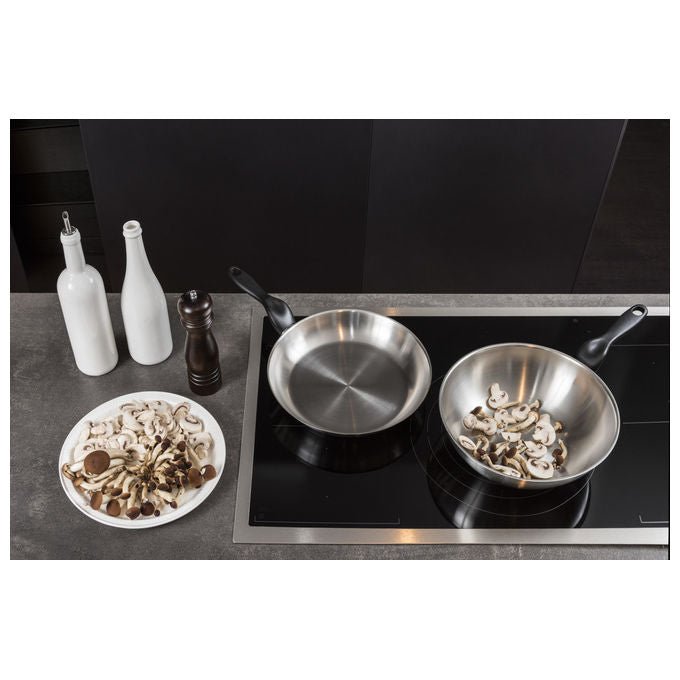 Barazzoni Saltapasta-Wok Le Inoxidabili 28cm Acciaio Inox Made in Italy