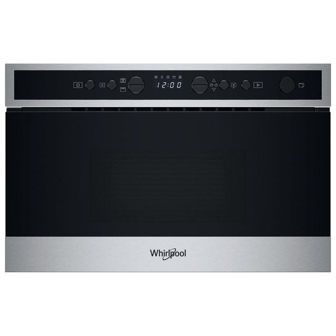 Whirlpool Microonde con Grill Inox Display Digitale Funzione Crisp 22 Litri