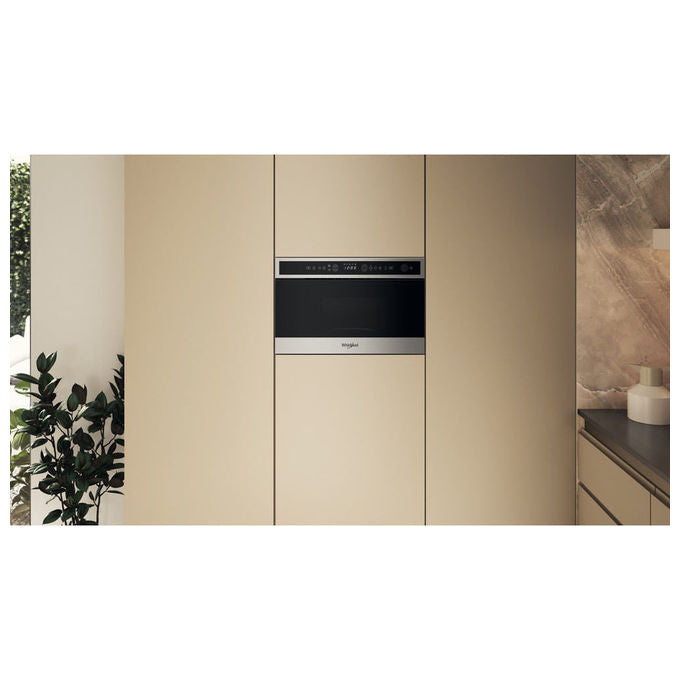 Whirlpool Microonde con Grill Inox Display Digitale Funzione Crisp 22 Litri