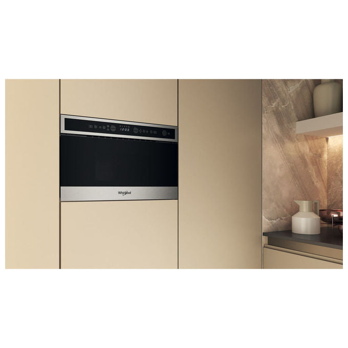 Whirlpool Microonde con Grill Inox Display Digitale Funzione Crisp 22 Litri