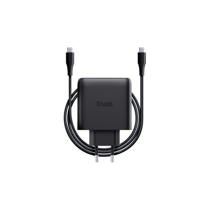 Trust Caricabatteria USB-C GaN 65W 2 Porte Ricarica Rapida