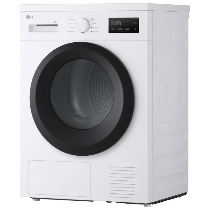 LG RNA1008NWK Asciugatrice Pompa di Calore 8 Kg Classe D 8 Programmi Sensore Asciugatura (85x60x60 cm) colore Bianco