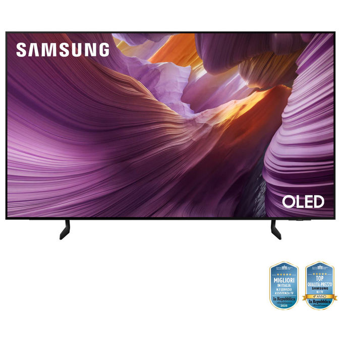 Samsung, Smart Tv Oled 65'' 4K, Processore AI Gen2, QE65S85FAEXZT, Nero