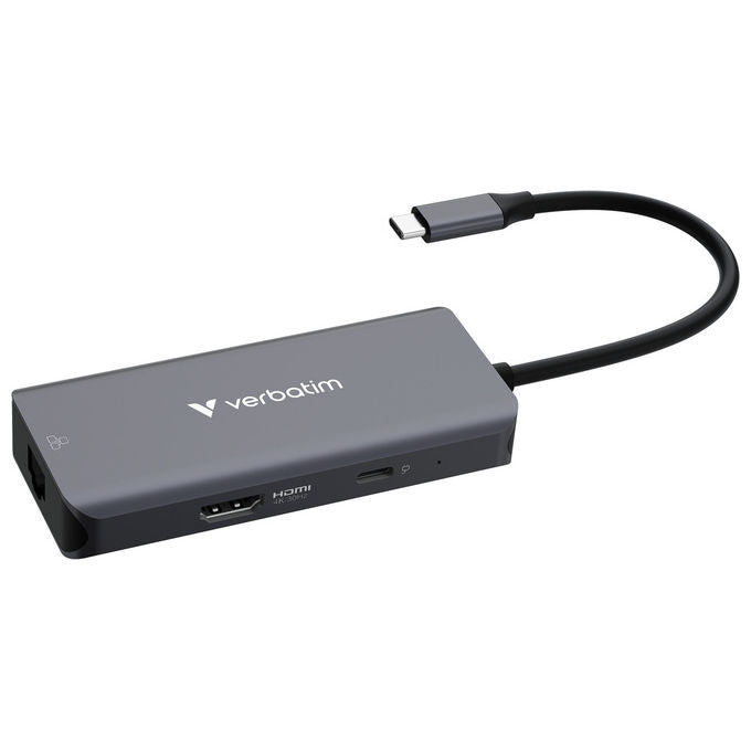 Verbatim Hub USB-C 3.2 Gen 1 Multiport Grigio