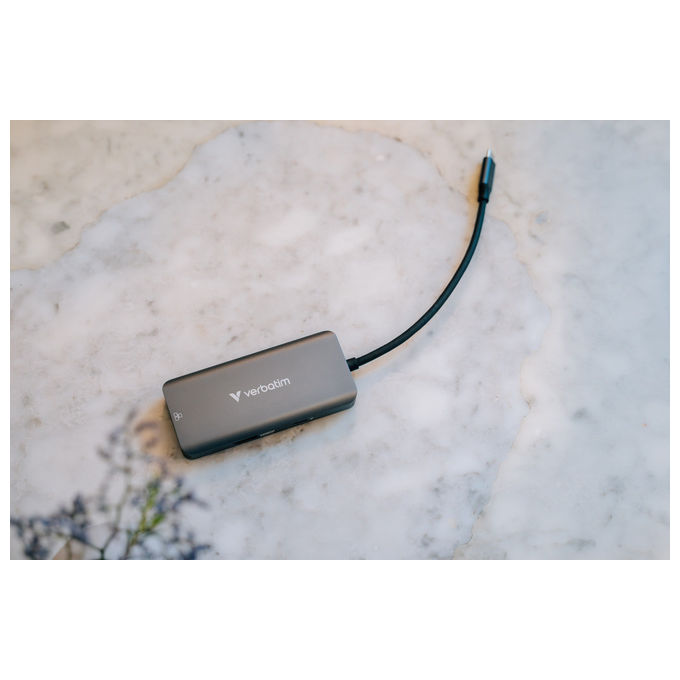 Verbatim Hub USB-C 3.2 Gen 1 Multiport Grigio