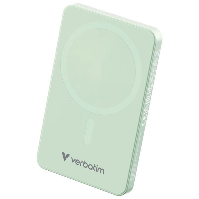 Verbatim Power Bank 5000mAh Ricarica Wireless Verde