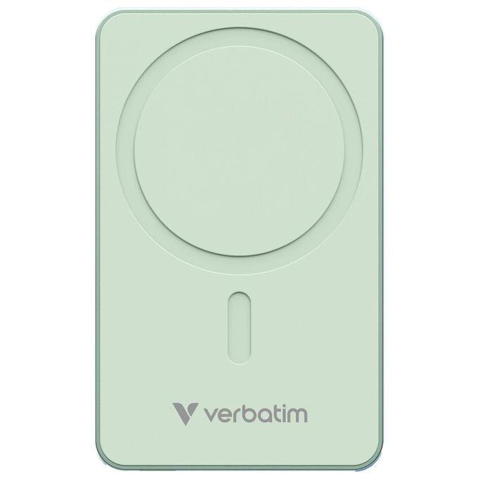 Verbatim Power Bank 5000mAh Ricarica Wireless Verde