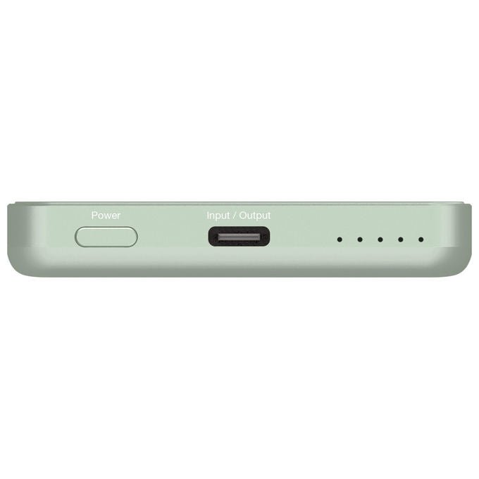 Verbatim Power Bank 5000mAh Ricarica Wireless Verde