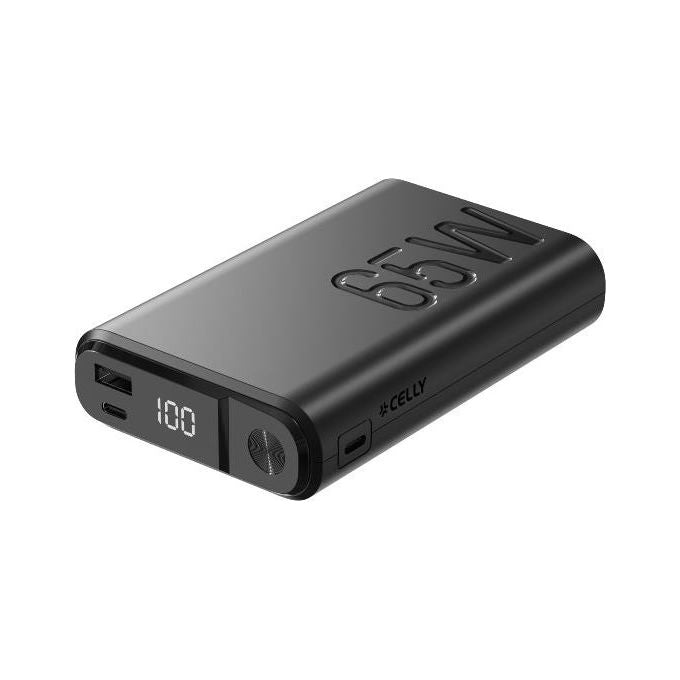 Celly Power Bank 65W 20000 mAh Universale Nero