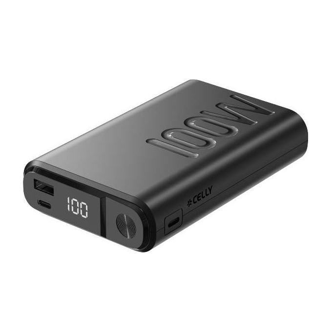 Celly Powerbank 100W 20000 mAh 2 USB-C 1 USB-A Nero