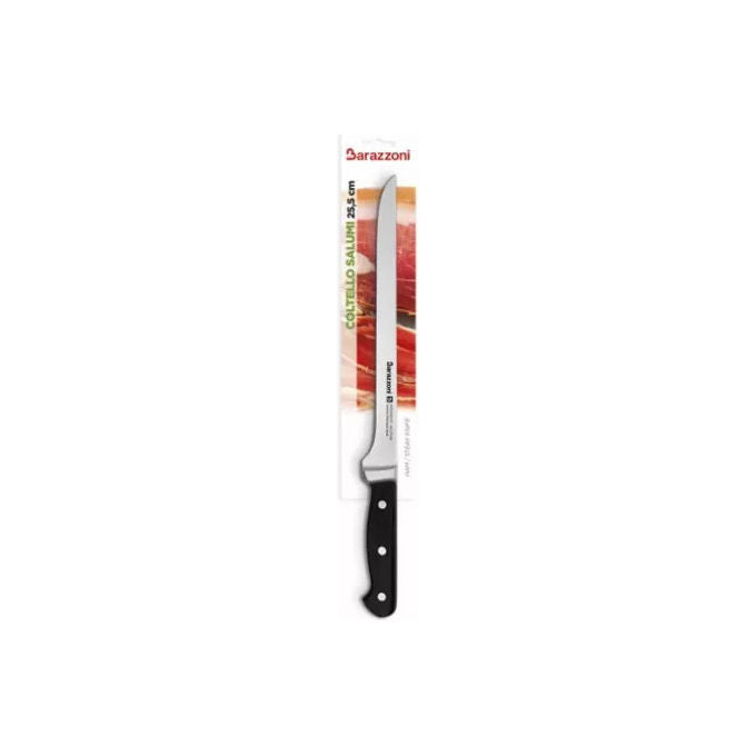 Barazzoni Coltello per Salumi 25.5 cm Acciaio Inossidabile Affilatura a Lunga Durata