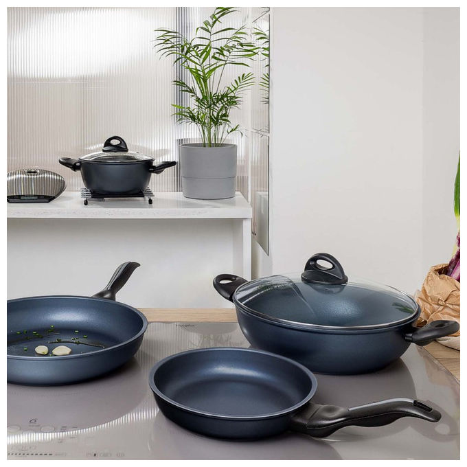 Barazzoni Kéramos Padella 24 cm In Alluminio Con Rivestimento In Ceramica