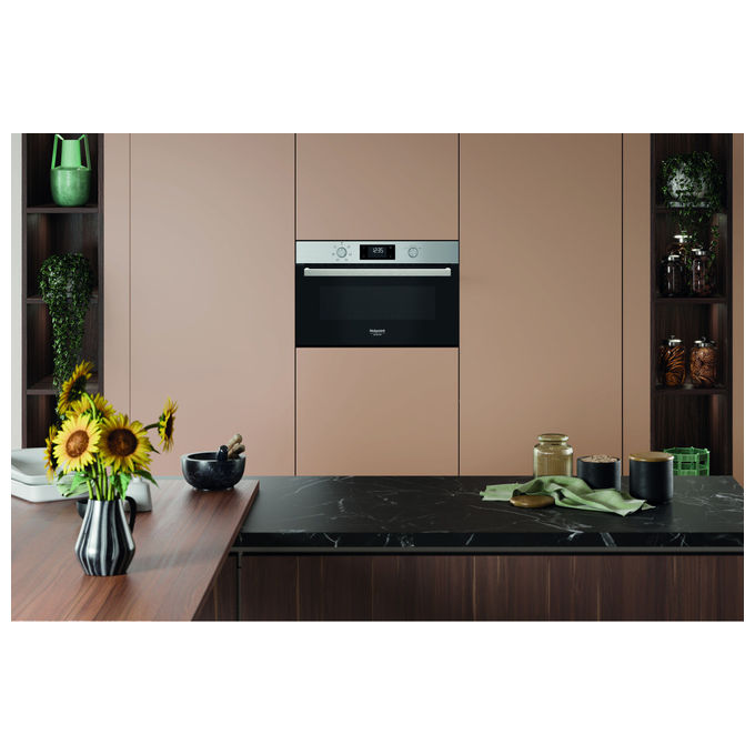 Hotpoint Microonde con Grill 31 L 1000 W Acciaio Inox HAD K52CU