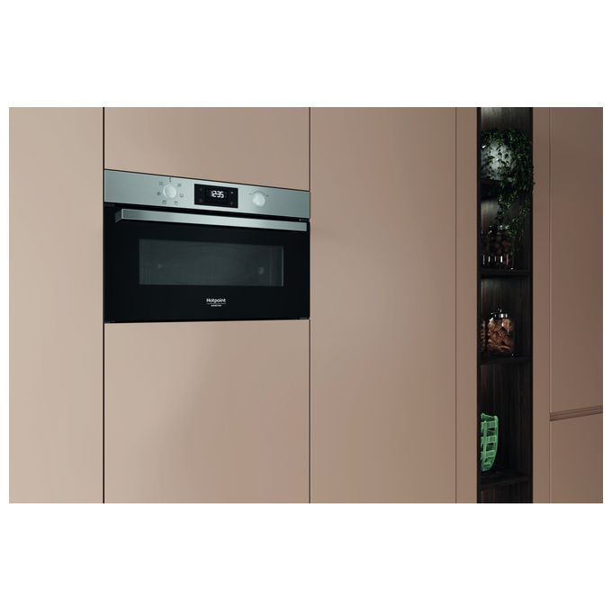 Hotpoint Microonde con Grill 31 L 1000 W Acciaio Inox HAD K52CU