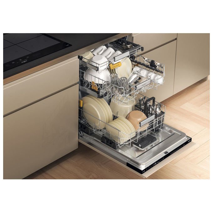 Whirlpool Lavastoviglie da Incasso 60 cm 15 Coperti Classe A Nero