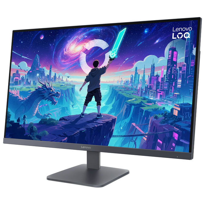 Lenovo 68F7GAC1EU LOQ Monitor 32 pollici WQHD 2560x1440 Pixel Tempo di risposta 0,5 ms Refresh Rate 180 Hz HDR10 AMD FreeSync colore Grigio