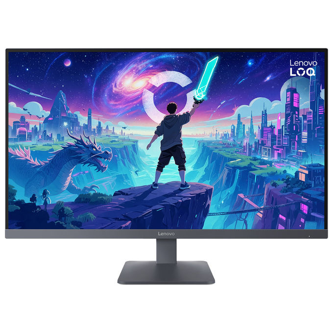 Lenovo 68F7GAC1EU LOQ Monitor 32 pollici WQHD 2560x1440 Pixel Tempo di risposta 0,5 ms Refresh Rate 180 Hz HDR10 AMD FreeSync colore Grigio