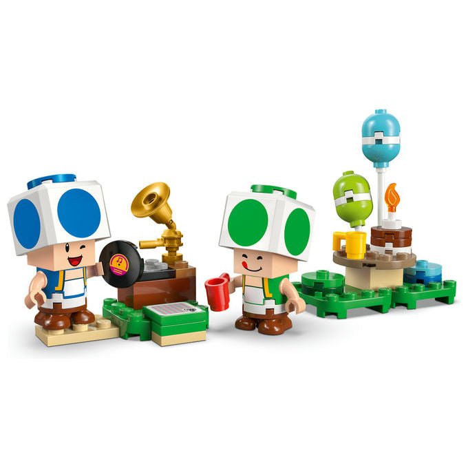 Lego Festa a Casa di Toad Playset Super Mario Include Toad Blu e Verde