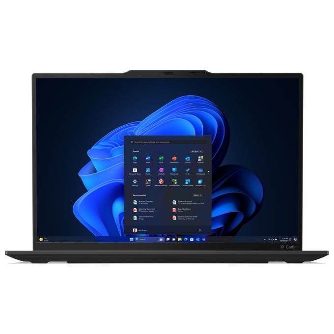 Lenovo Computer Portatile ThinkPad X1 Carbon Gen 13 Intel Core Ultra 7 255U 16GB RAM 512GB SSD Windows 11 Pro Nero