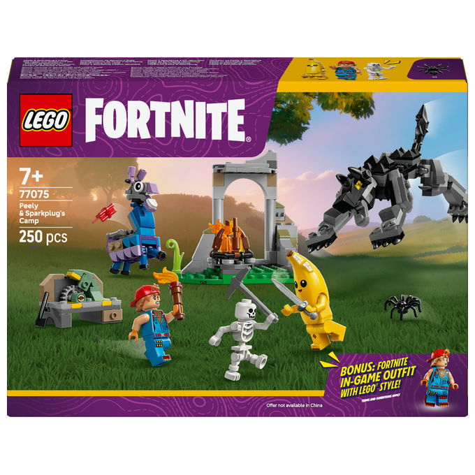 LEGO Fortnite Campo di Bananita e Starter Set Costruzioni 250 Pezzi 7+ Anni