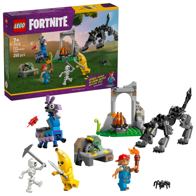LEGO Fortnite Campo di Bananita e Starter Set Costruzioni 250 Pezzi 7+ Anni
