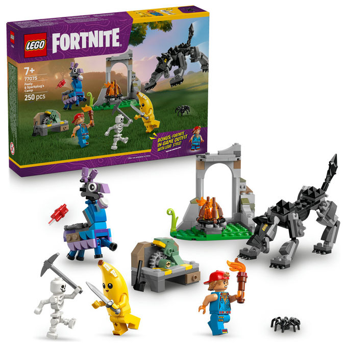LEGO Fortnite Campo di Bananita e Starter Set Costruzioni 250 Pezzi 7+ Anni