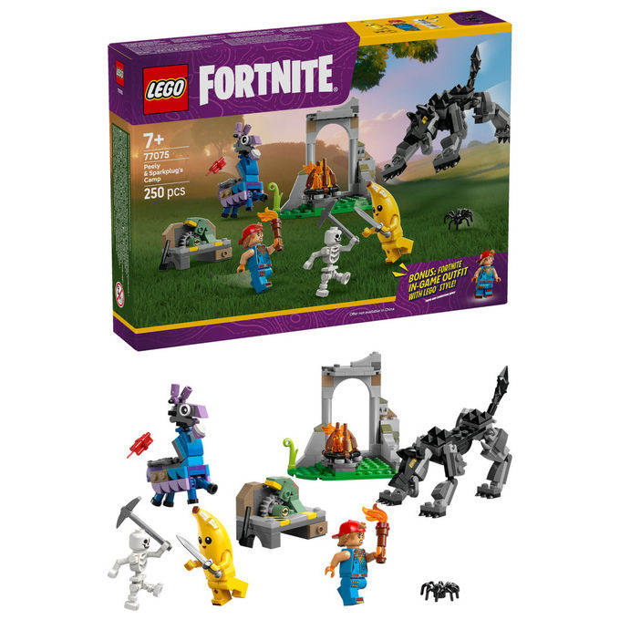 LEGO Fortnite Campo di Bananita e Starter Set Costruzioni 250 Pezzi 7+ Anni