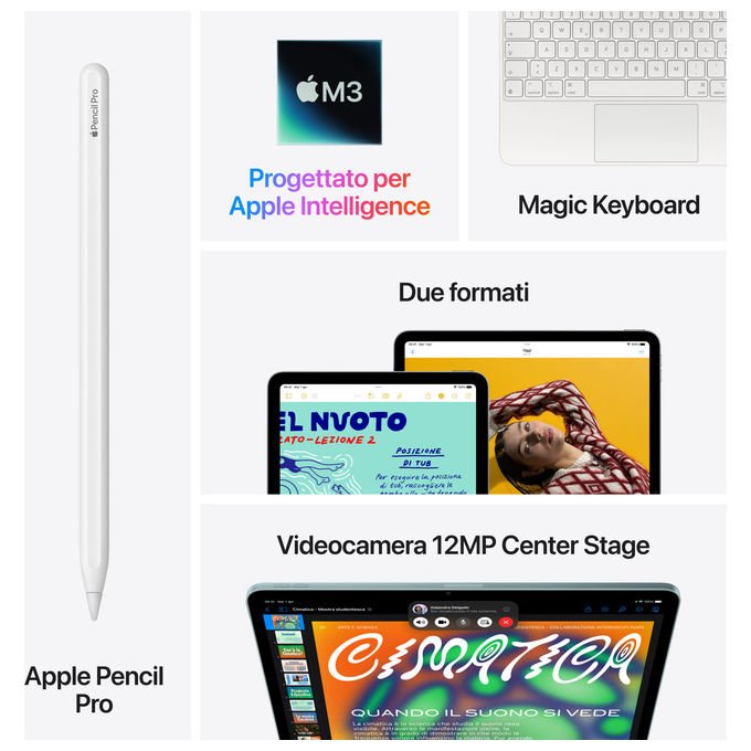 Apple iPad Air 13 pollici Wi-Fi 512GB Galassia
