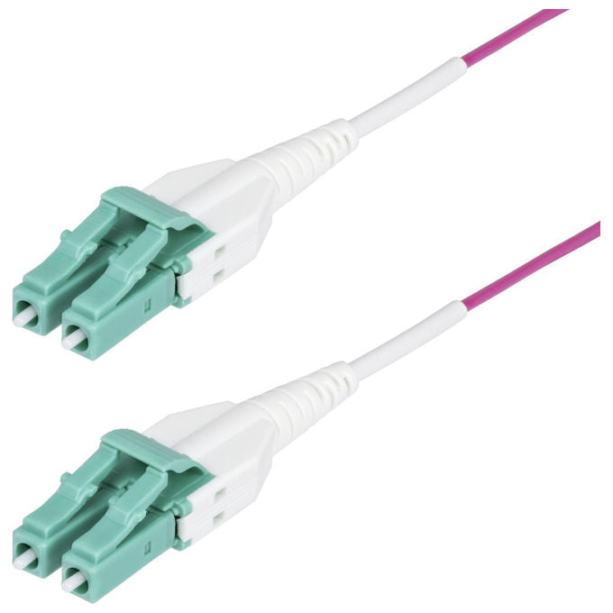 StarTech.com Cavo Fibra Ottica Multimodale 20m LC a LC OM4 Viola Erica