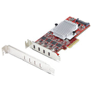 StarTech.com Scheda PCIe USB-C 4 Porte USB 3.2 10Gbps 4 Controller Indipendenti