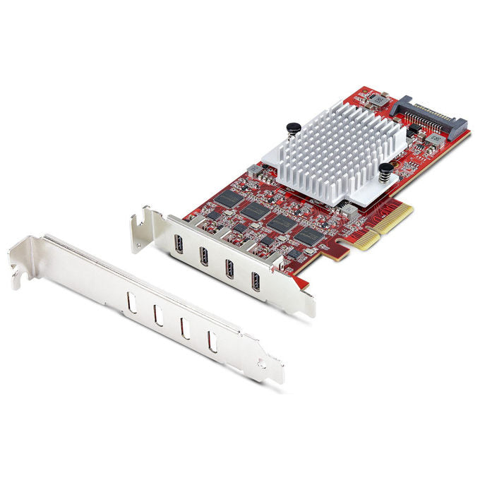 StarTech.com Scheda PCIe USB-C 4 Porte USB 3.2 10Gbps 4 Controller Indipendenti