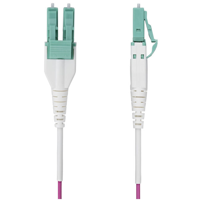 StarTech.com Cavo Fibra Ottica Multimodale 7m LC a LC OM4 Viola Erica