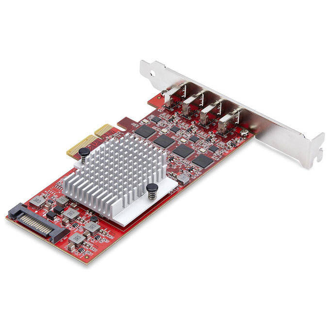 StarTech.com Scheda PCIe USB-C 4 Porte USB 3.2 10Gbps Espansione PCI Express Windows-Linux-macOS