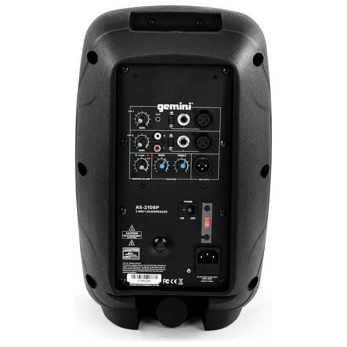 Gemini Cassa Attiva 250W RMS Woofer 8 Pollici Nera