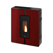 Cadel Stufa a Pellet Tile Plus 10 Rosso 10kW 855x948x265 cm