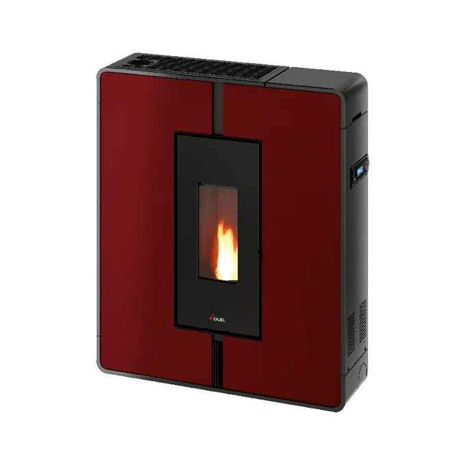 Cadel Stufa a Pellet Tile Plus 10 Rosso 10kW 855x948x265 cm