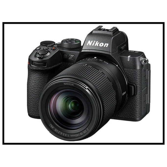 Nikon Z50 II Kit con Obiettivo 18-140mm VR e SD 128GB Mirrorless Nero