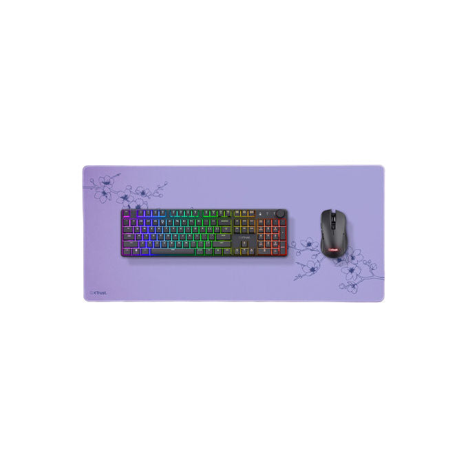 Trust Tappetino Mouse Gaming XXL 90x43 cm Viola e Blu