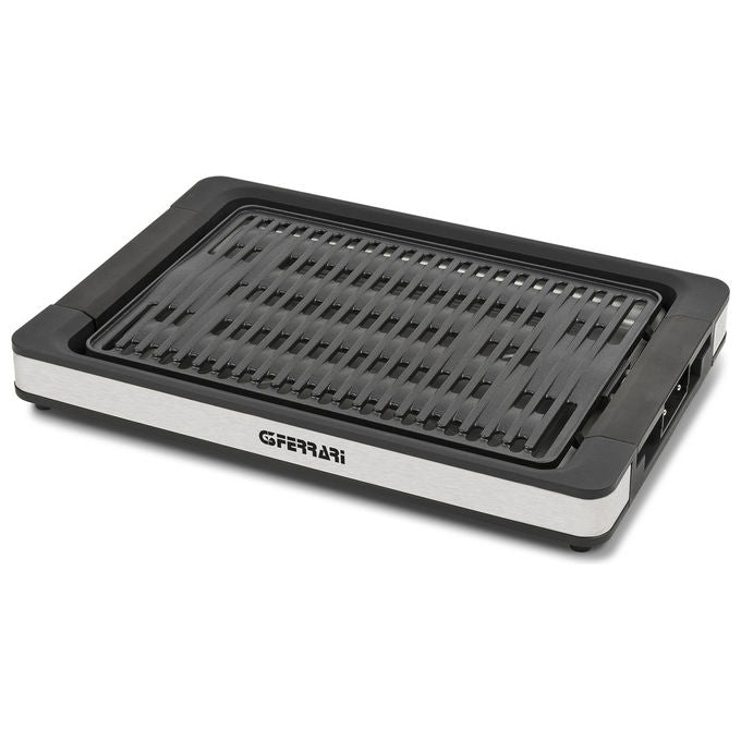 G3 Ferrari Barbecue Elettrico G10206 Tito Smokeless Nero e Argento