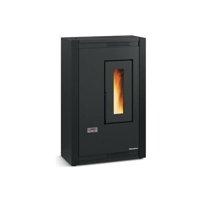La Nordica Stufa a Pellet Slim Luisella 5.0 Maxi 7 kW Nero - Yeppon