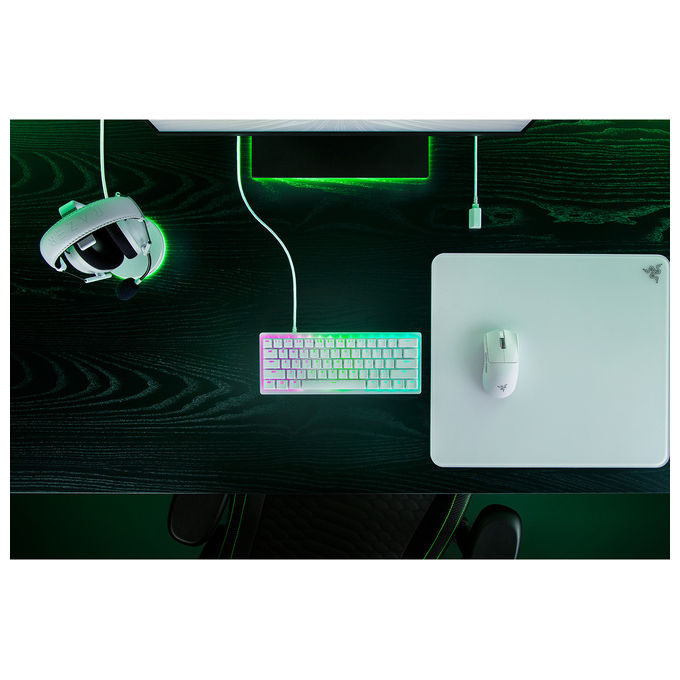 Razer Tastiera Gaming QWERTY Inglese Britannico Ottica Bianca